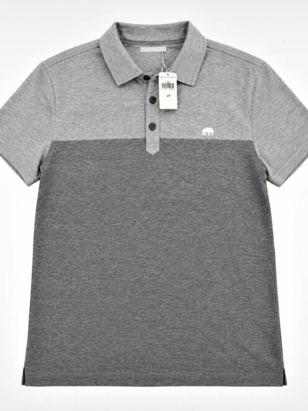 Robert Graham Men's Color Block Polo in Gray NWT